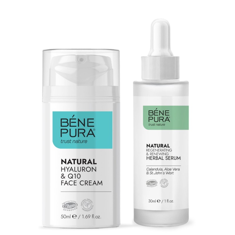 Crema Facial Hyaluron & Q10 y Sérum Facial Regenerador - GMC