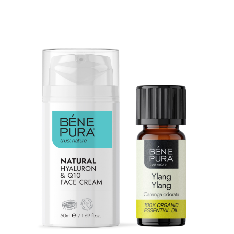 Crema Facial Hyaluron & Q10 y Bio Aceite esencial de Ylang Ylang - Todos los productos