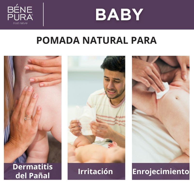 3x Pomada para la Dermatitis del Pañal con Caléndula y Manzanilla - 40ml