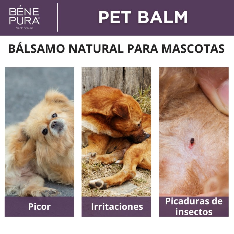 3x Bálsamo Anti-Irritación para Mascotas con Llantén - 40ml
