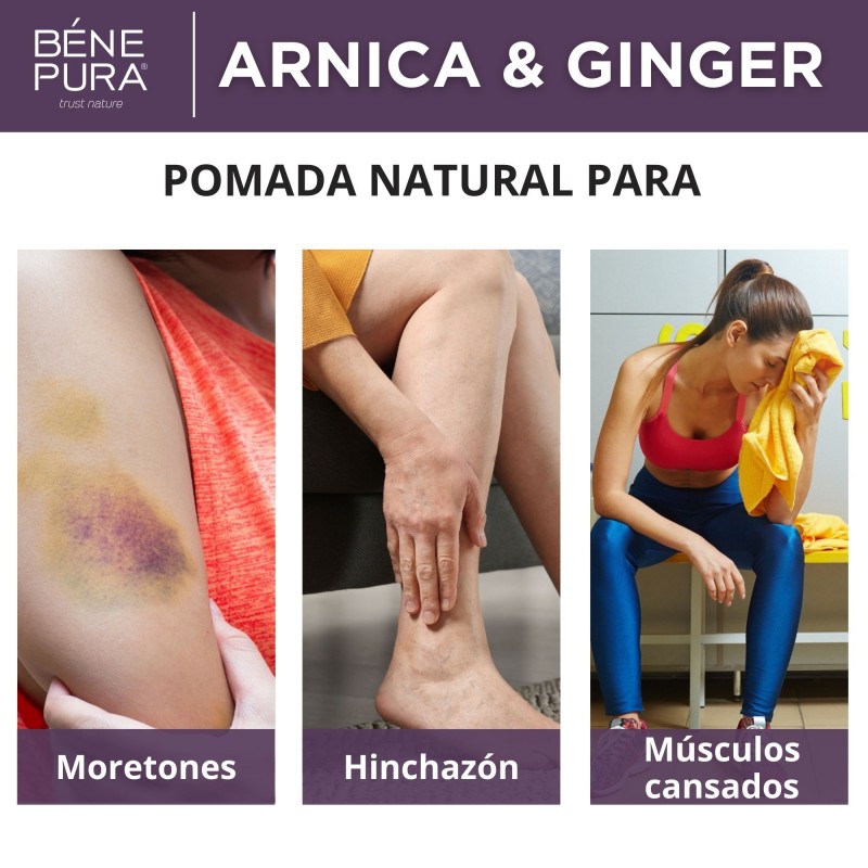 Pomada para Moretones y Músculos con Árnica y Jengibre - 40ml