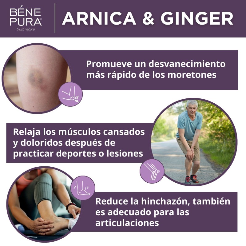 Pomada para Moretones y Músculos con Árnica y Jengibre - 40ml