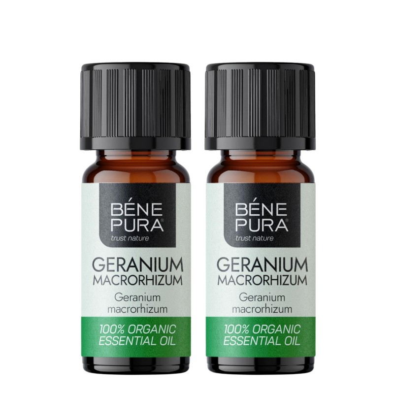2x Bio Aceite esencial de Geranio - 10ml