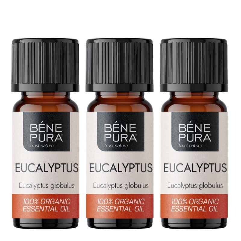 3x Bio Aceite esencial de Eucalipto Globulus - 10ml