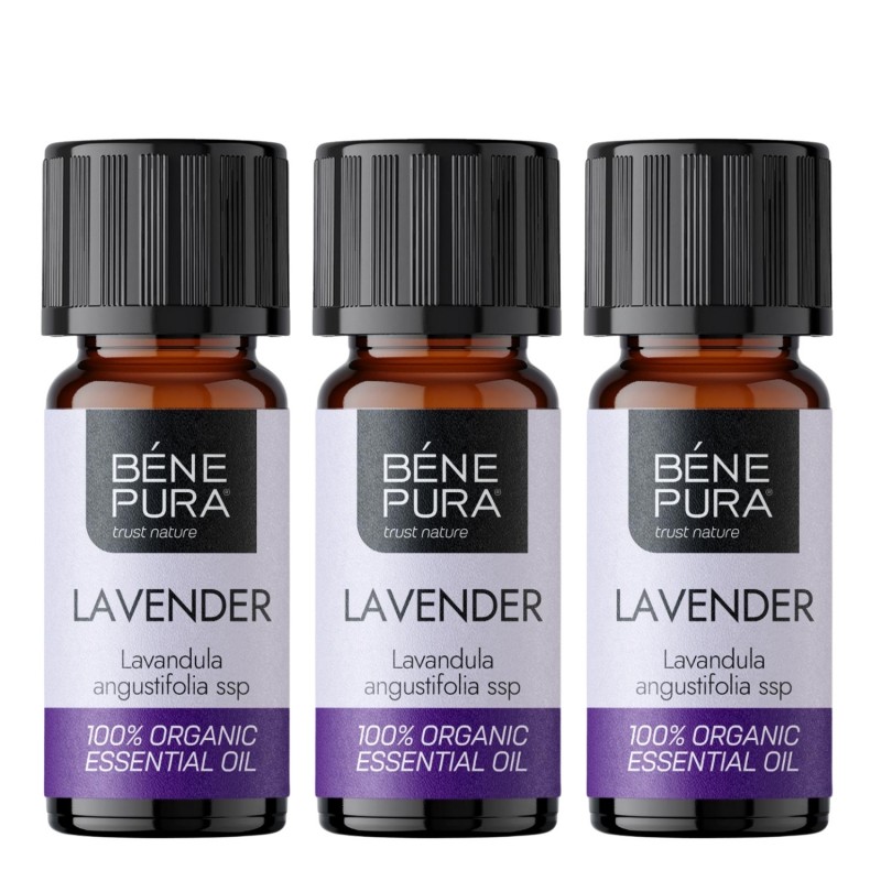 3x Bio Aceite esencial de Lavanda - 10ml