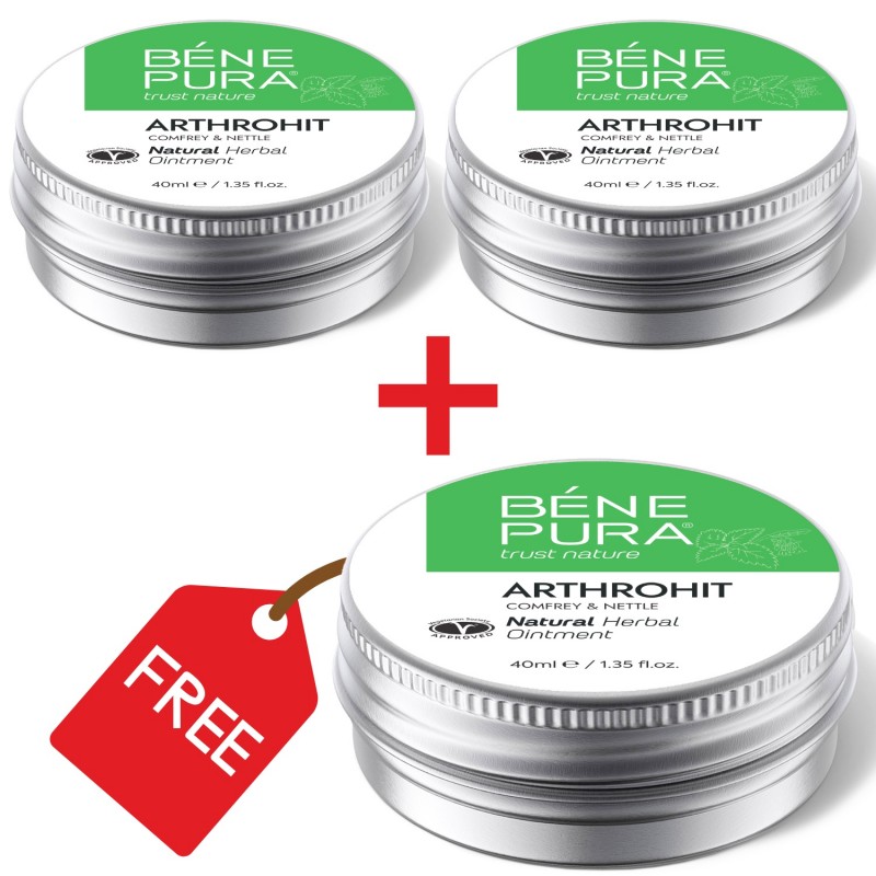 3x Pomada para problemas articulares con Consuelda y Ortiga - 40ml - Pomadas para dolor articular