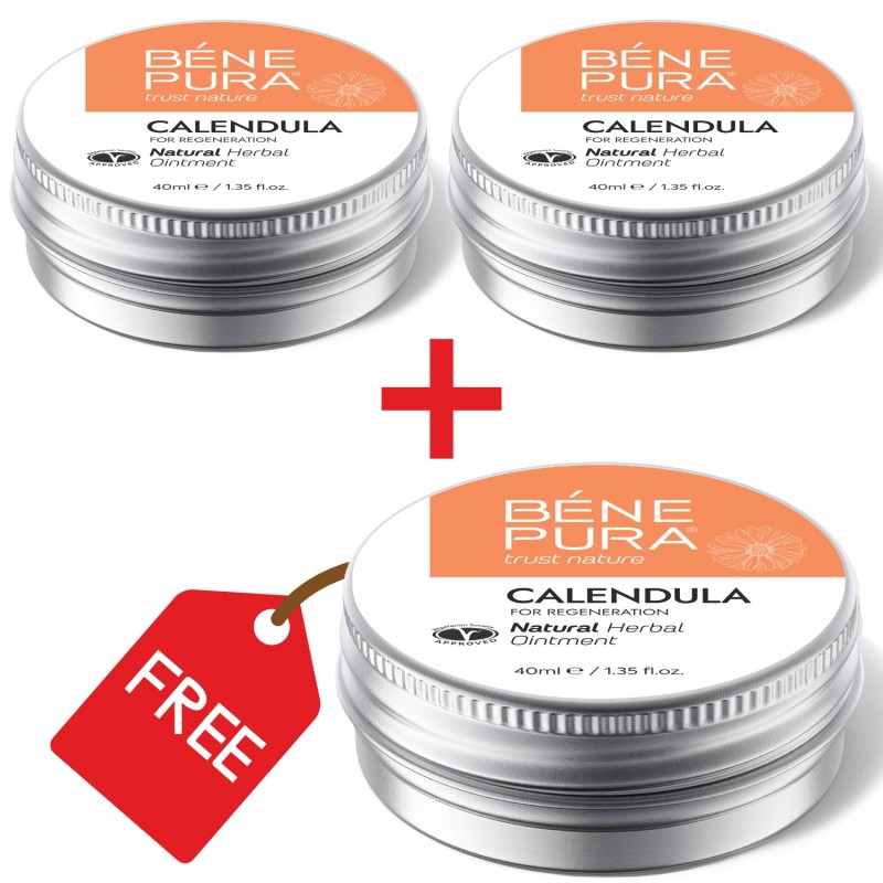 3x Pomada para Quemaduras y Heridas con Caléndula - 40ml - 