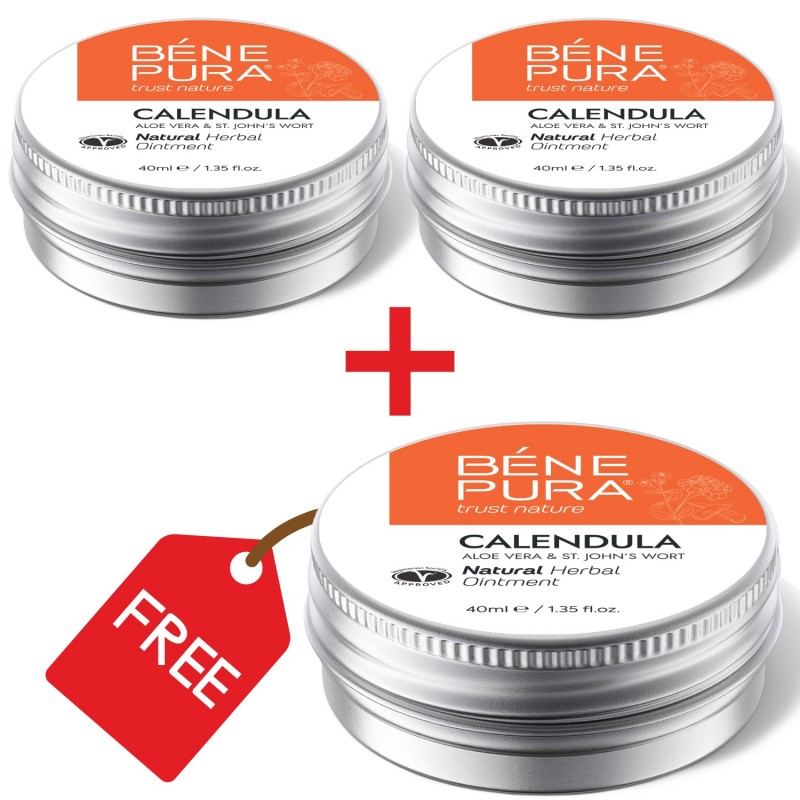 3x Pomada para Quemaduras y Heridas con Caléndula, Aloe Vera y Hierba de San Juan - 40ml - Comparaci&oacute;n de Producto