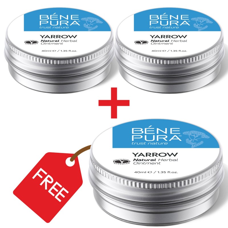 3x Pomada para Hemorroides con Milenrama blanca - 40ml - 