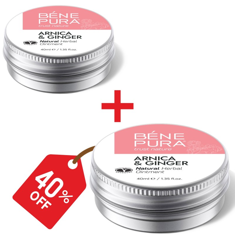 2x Pomada para Moretones y Músculos con Árnica y Jengibre - 40ml - Comparaci&oacute;n de Producto
