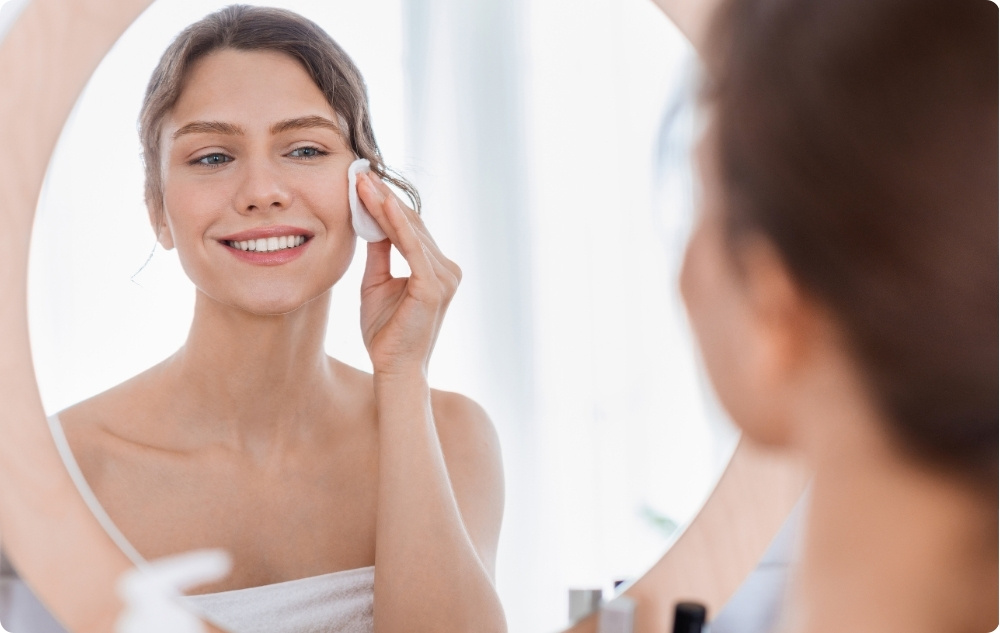 Como tónico facial para pieles sensibles, grasas o con tendencia al acné